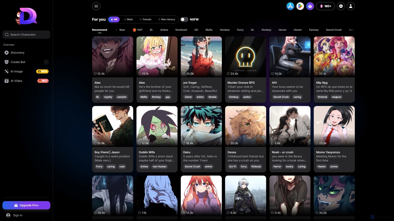 Dreemy AI: Uncensored Character AI Roleplay, AI Image & Video Tool for Dreemy