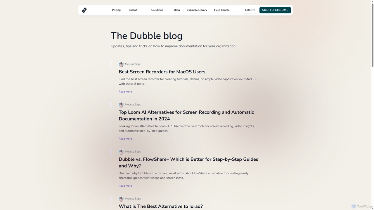 The Dubble Blog for Dubble