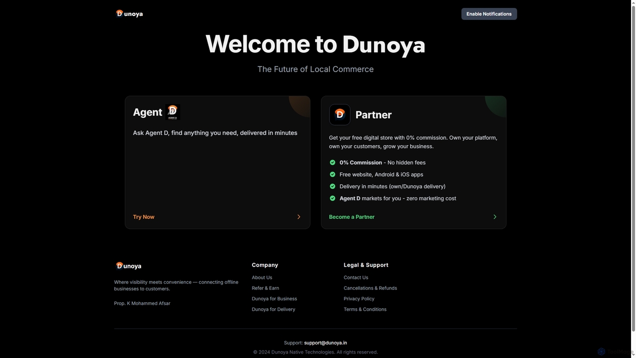 Dunoya - The Future of Local Shopping for Dunoya