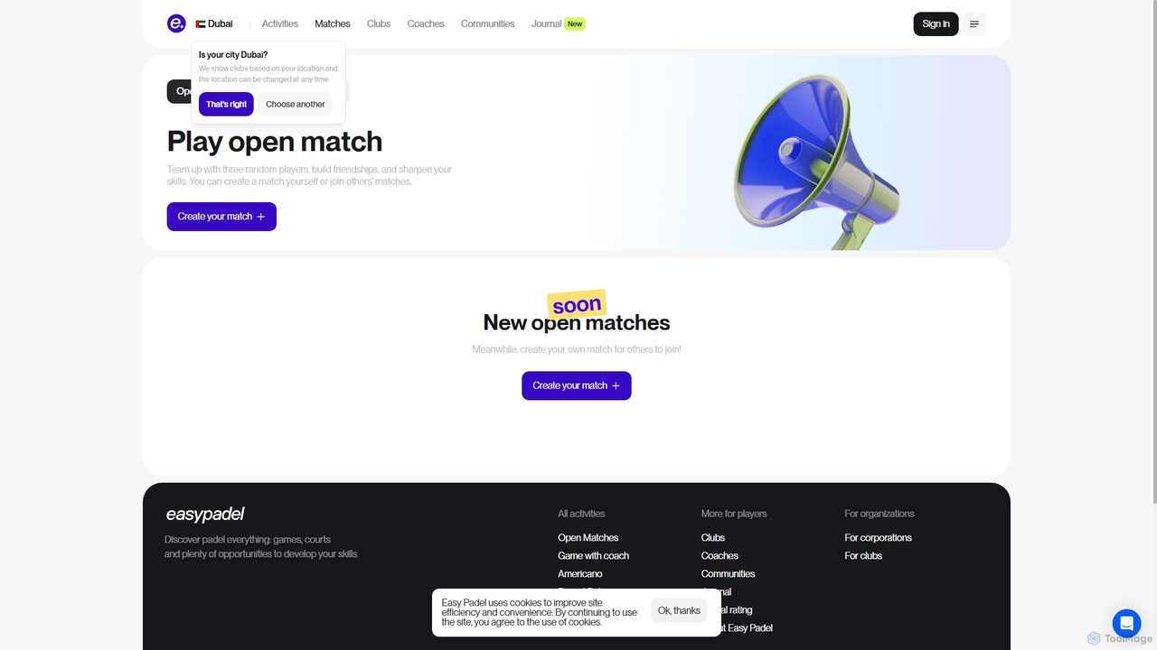 Padel matchmaking in Dubai | Easy Padel for Easy Padel