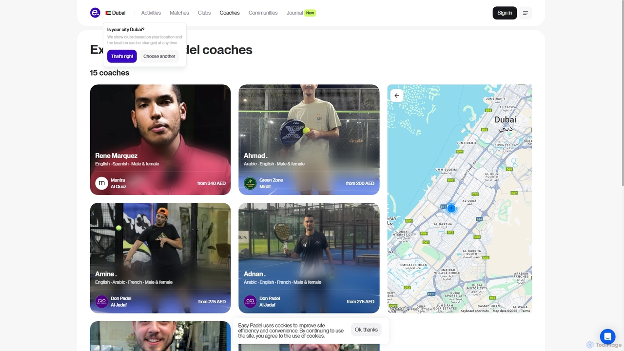 Padel tennis coaches in Dubai | Easy Padel for Easy Padel