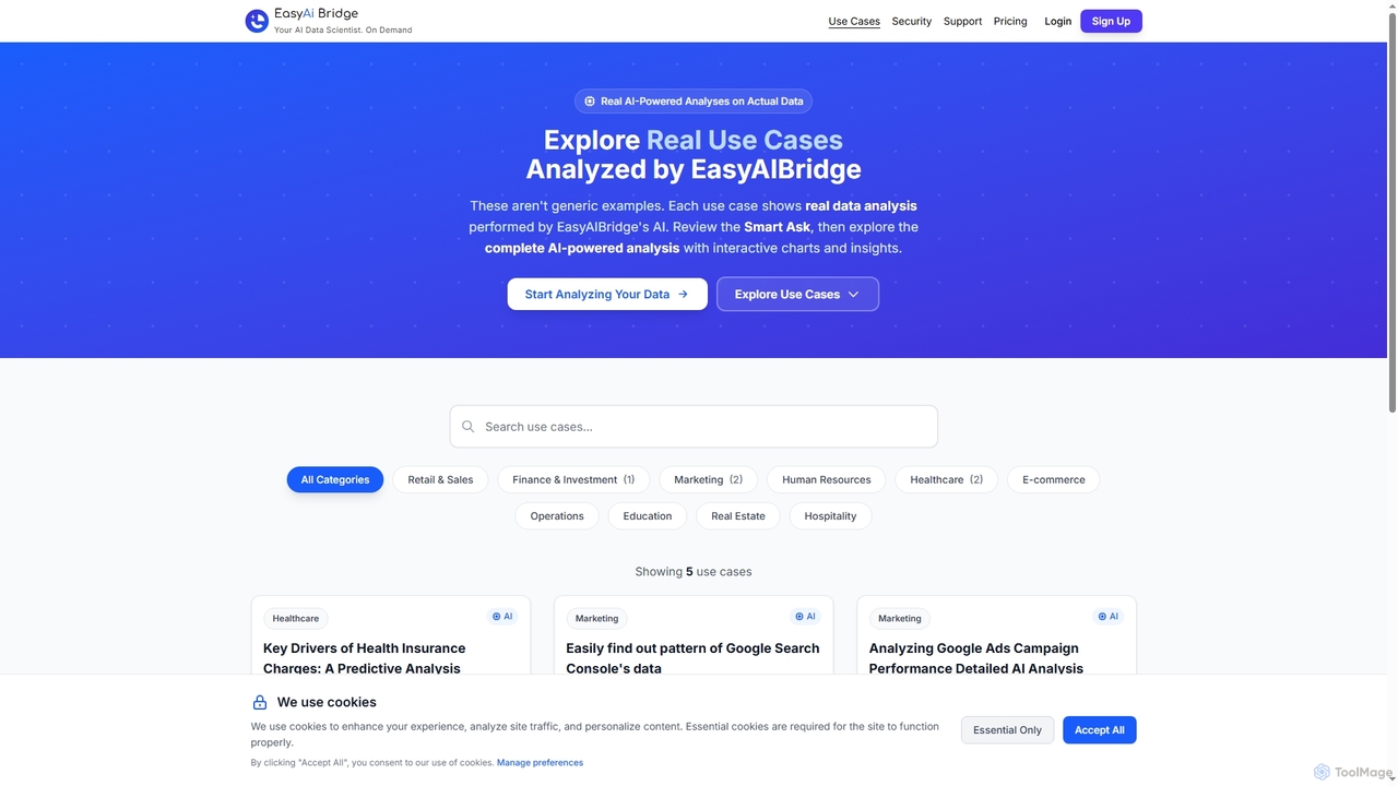 Real AI Analysis Examples - EasyAIBridge Use Cases with Actual Data for EasyAIBridge