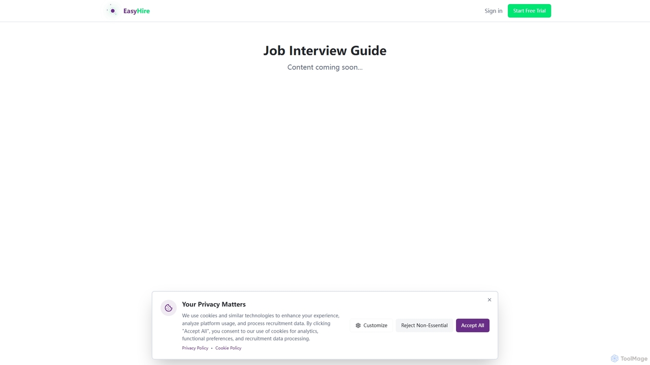 EasyHire - AI-Powered Recruitment Platform for EasyHire