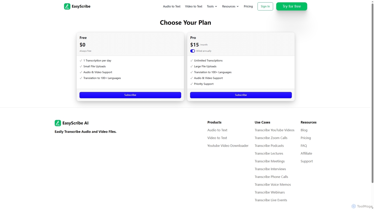 Transcribe Audio and Video to Text | EasyScribe for EasyScribe