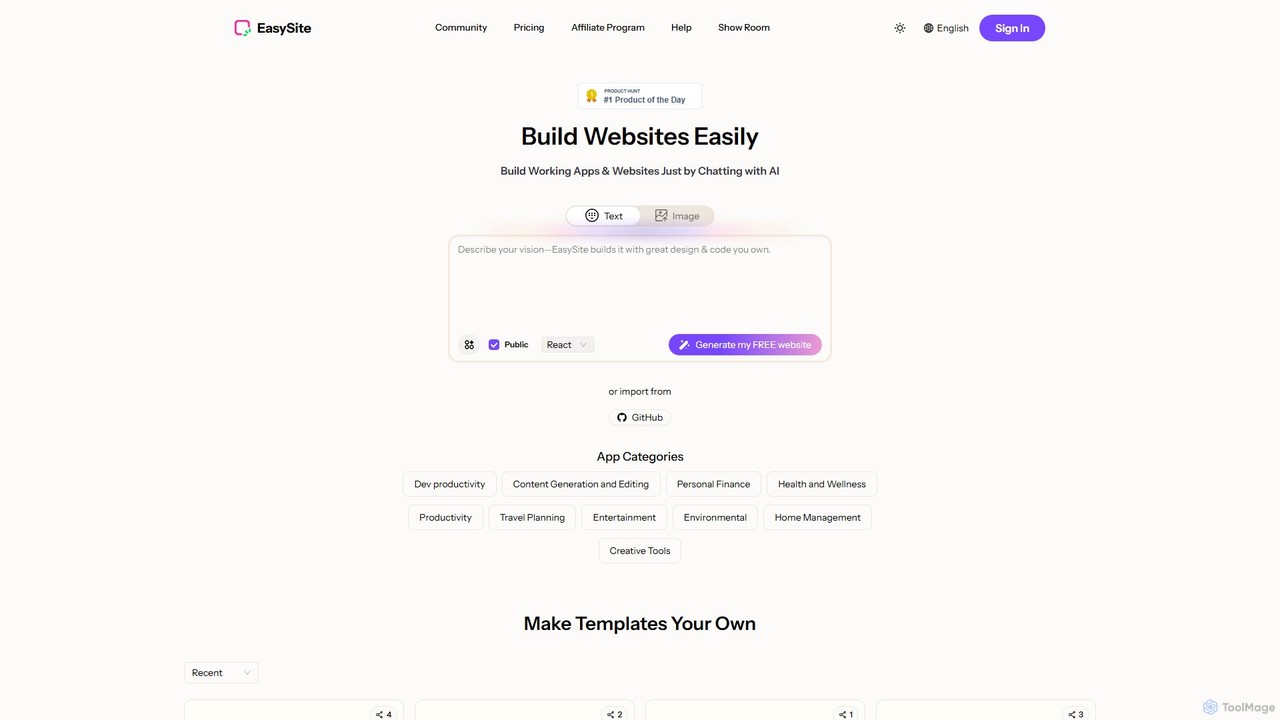 easysite: Constructor de Sitios Web y Apps con IA y Base de Datos ...
