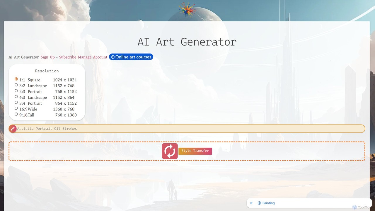 preview for ebank AI Art Generator