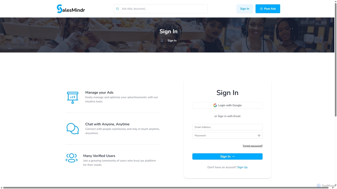 Login to your account | Nigeria's No. 1 Free Classified Ads | SalesMindr for Echeta