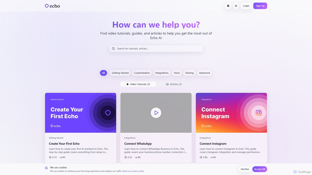 Help Center | Echo AI for Echo AI