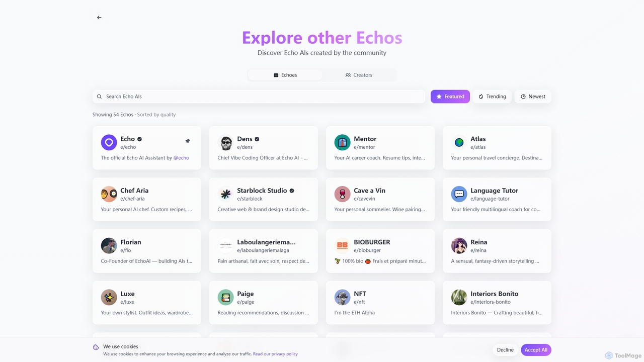 Explore | Echo AI for Echo AI