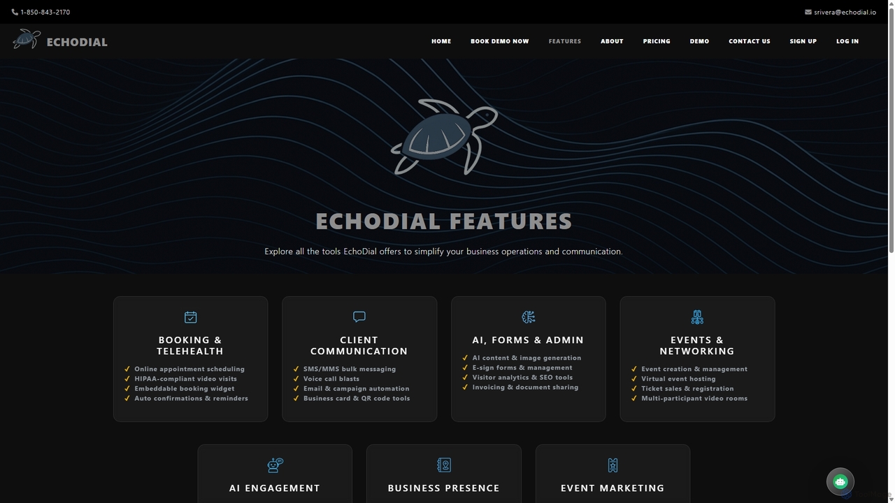 EchoDial Features for EchoDial