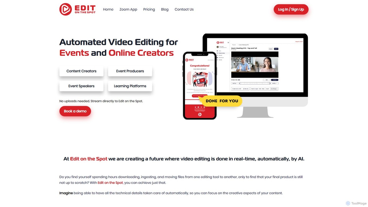 Edit on the Spot