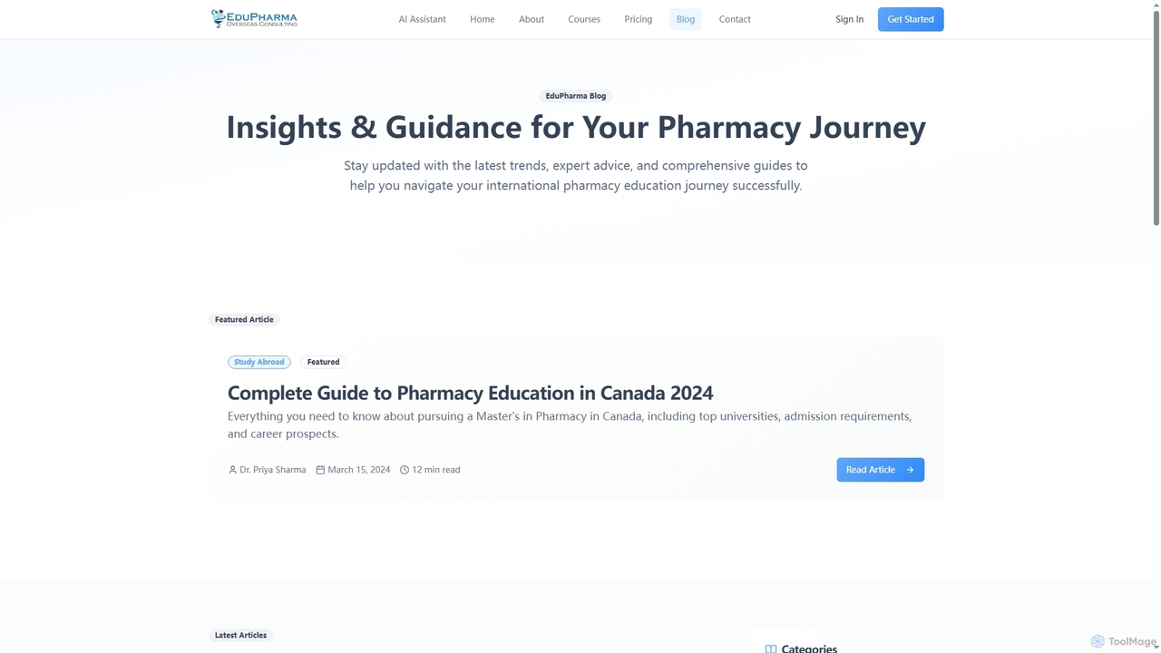 EduPharma Overseas Consulting - Pharmacy Masters Abroad | Indian Students for Edupharma