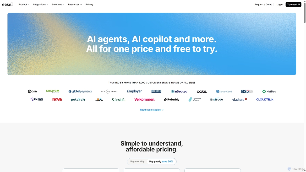 Pricing - eesel AI for Eesel
