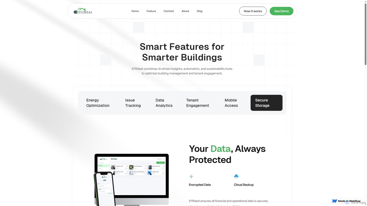 Effinest-features for Effinest