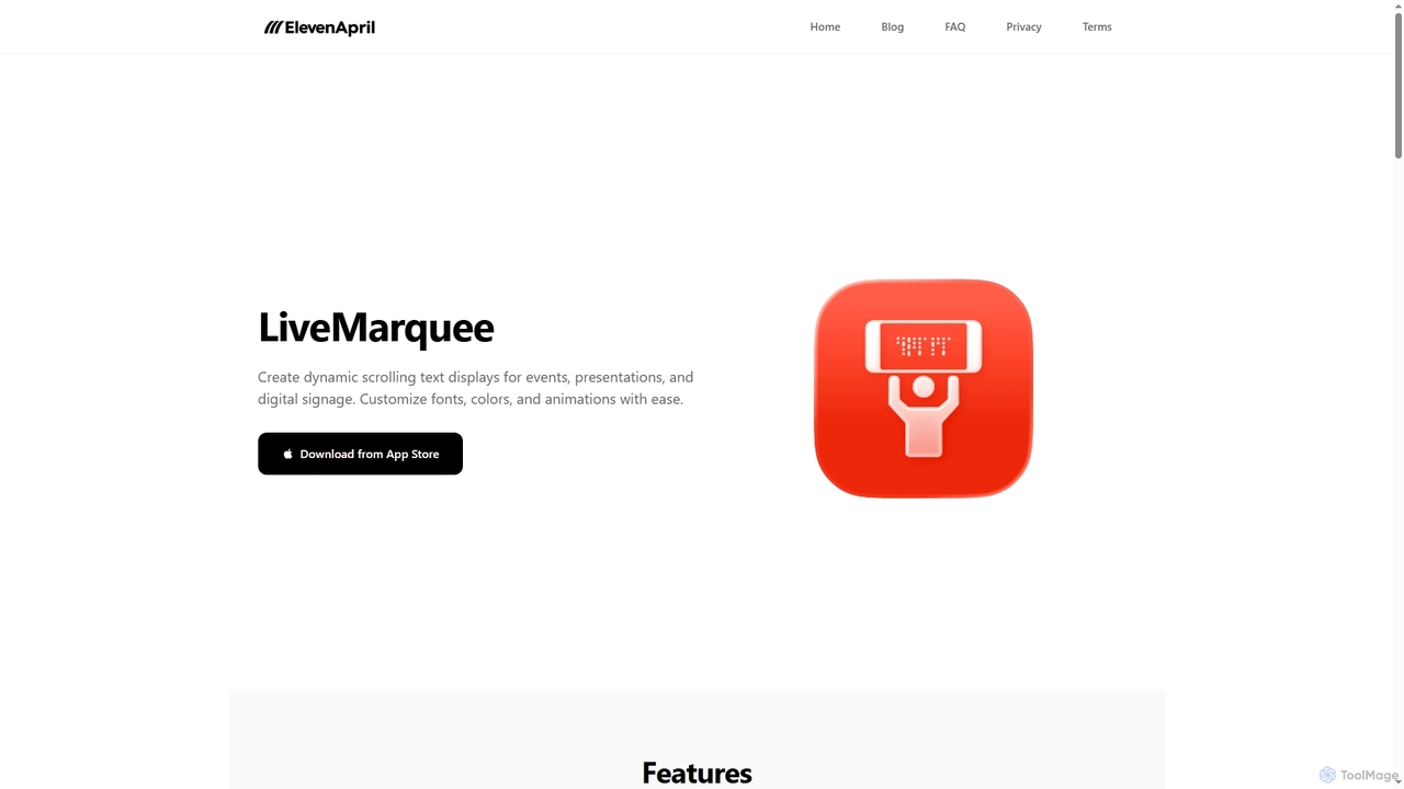 LiveMarquee - Dynamic Scrolling Text Display | ElevenApril for ElevenApril