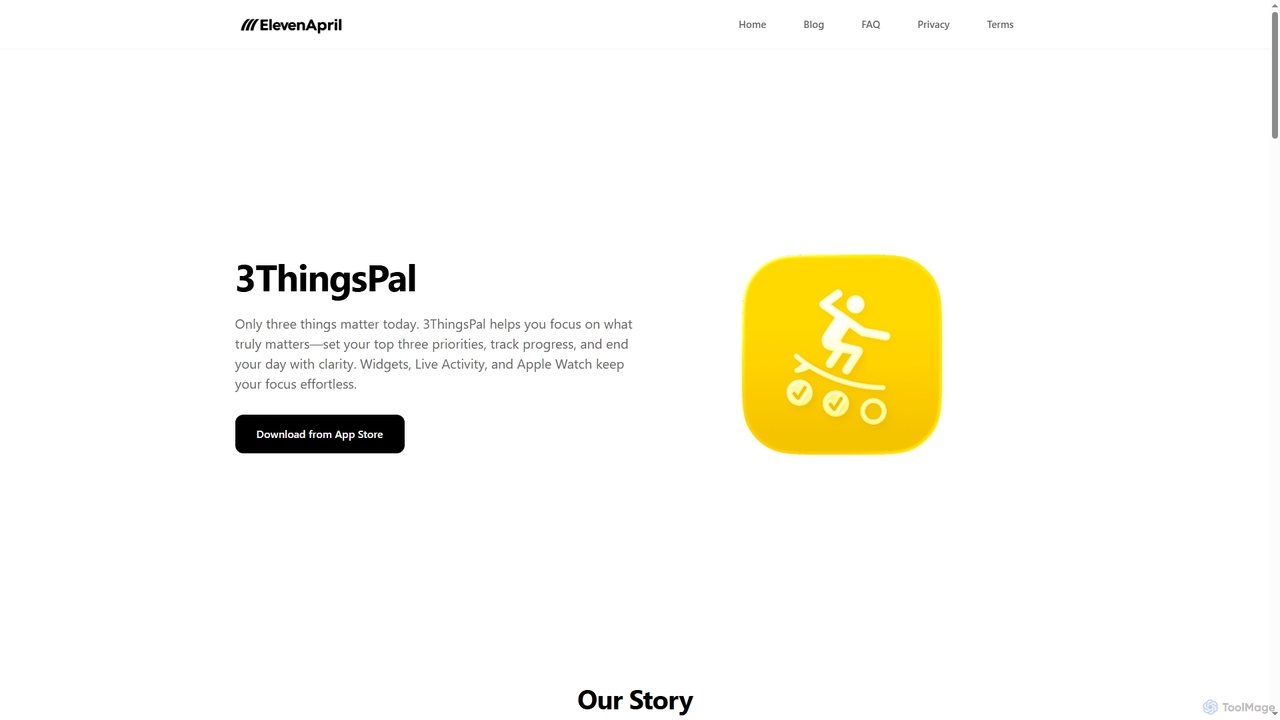 3ThingsPal - Only 3 Things Matter | ElevenApril | ElevenApril for ElevenApril