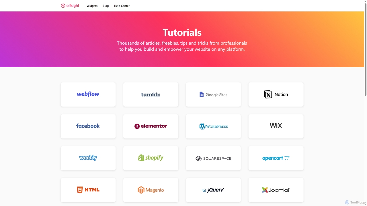 Tutorials - Elfsight for Elfsight