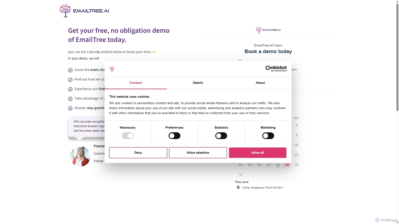 Book a demo today | AI Customer Service | EmailTree.ai for EmailTree.ai