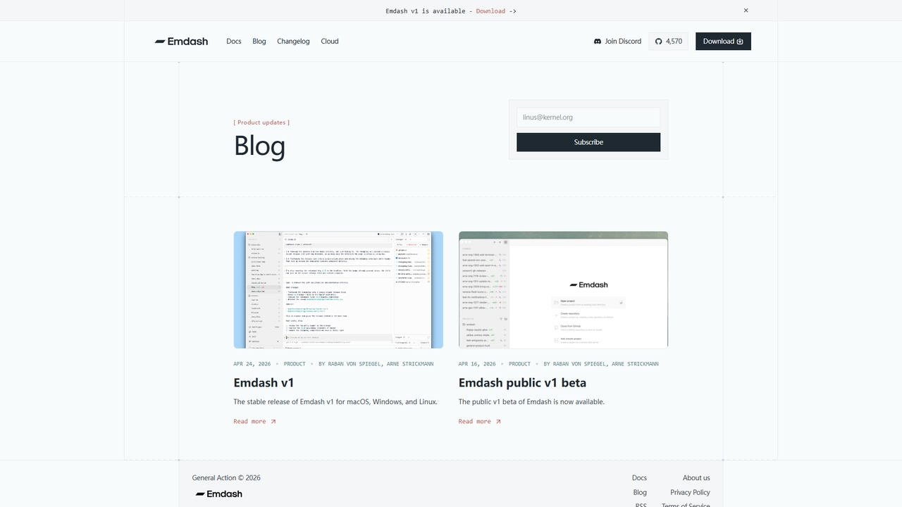 Emdash Blog for Emdash