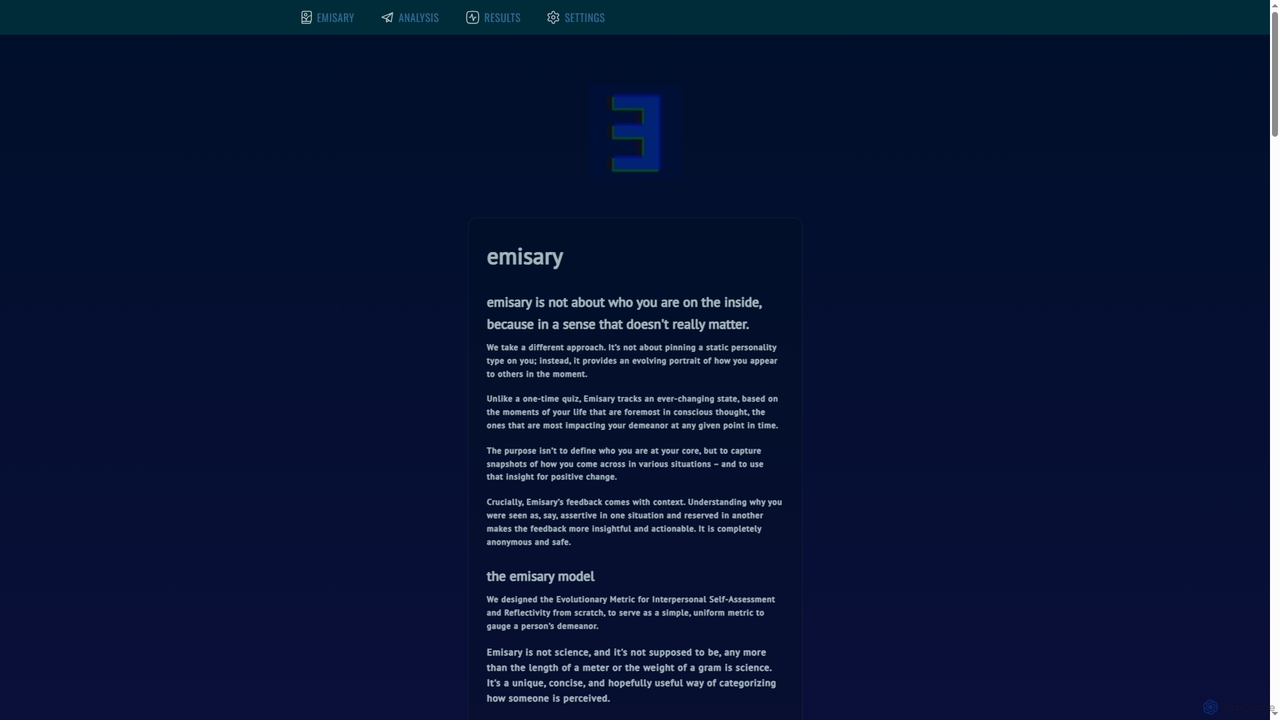 Ǝmisary for Emisary
