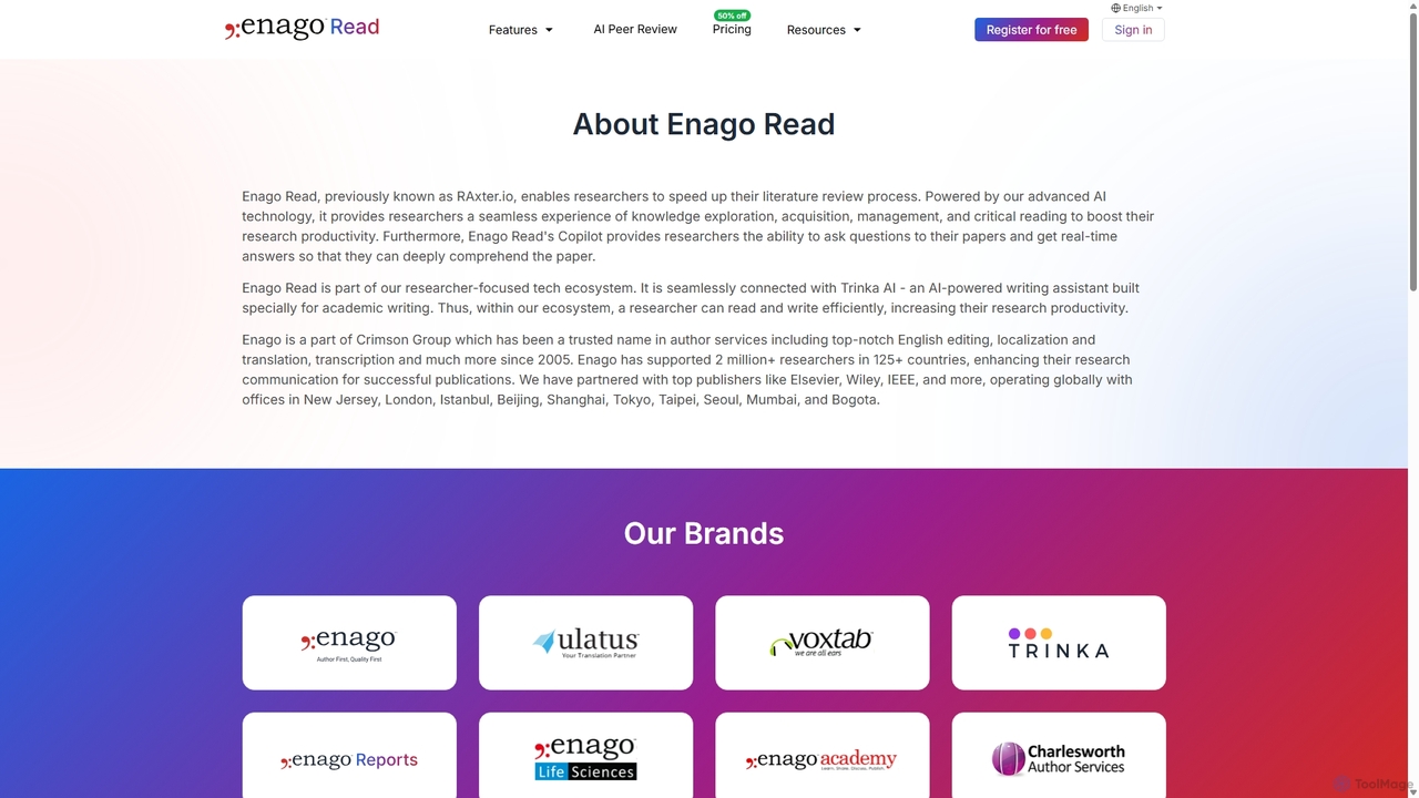About Enago Read | Literature Review and Analysis tool for Researchers for Enago Read