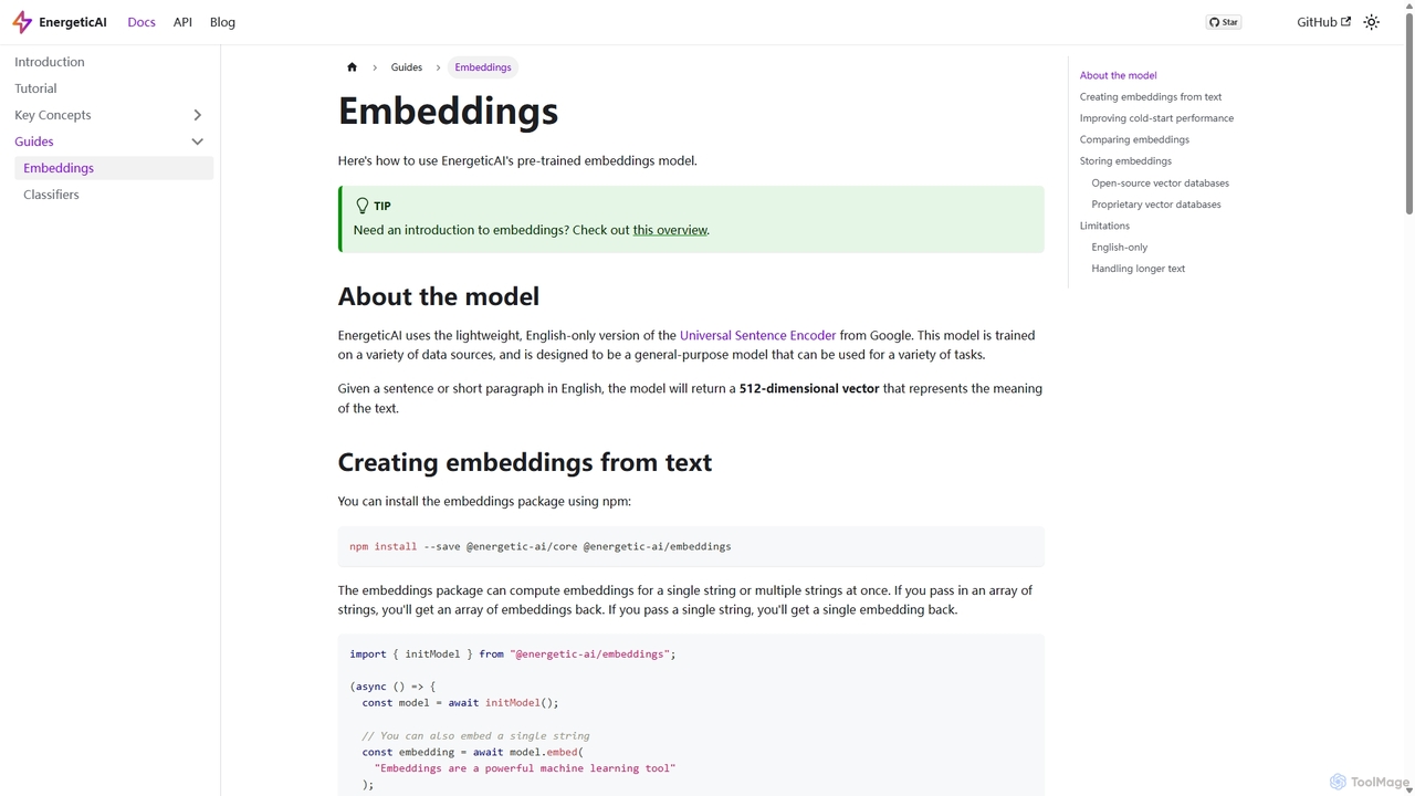 Embeddings | EnergeticAI for EnergeticAI