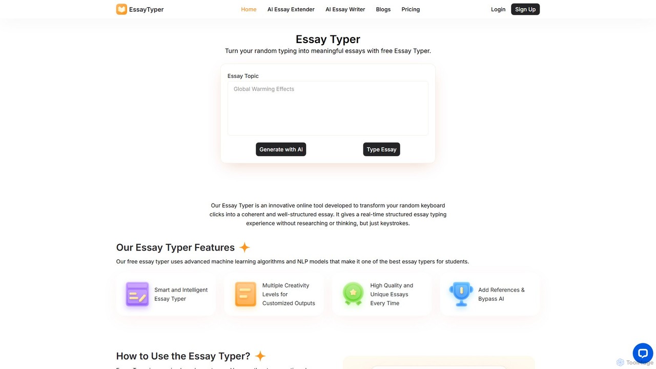 Essay Typer