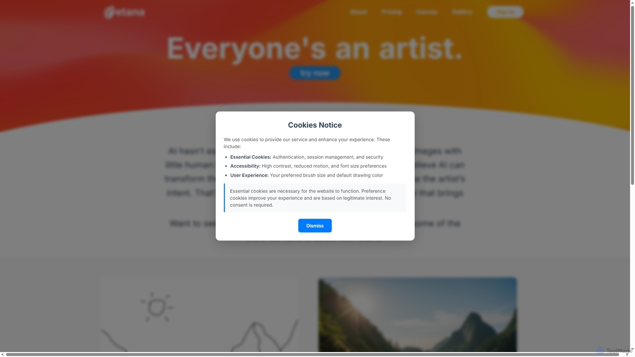 Etana - AI-Powered Drawing & Sketch Tool | Create Digital Art with AI for Etana