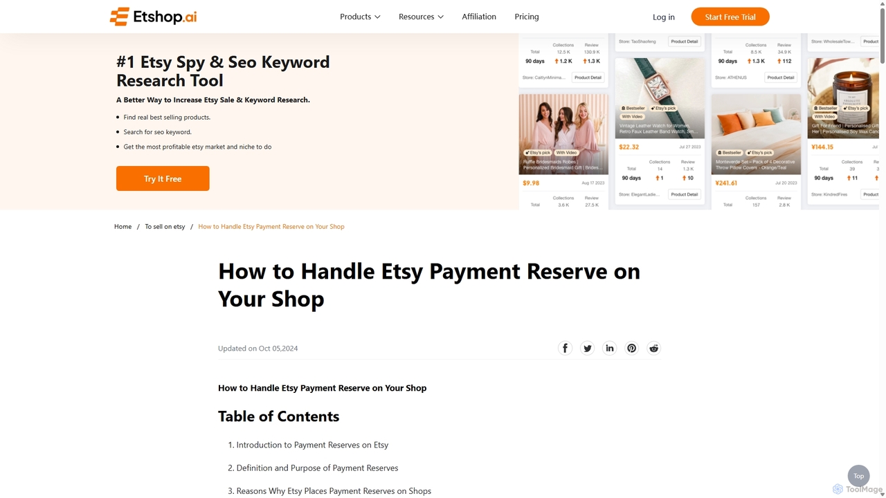 How to Handle Etsy Payment Reserve on Your Shop for Etshop