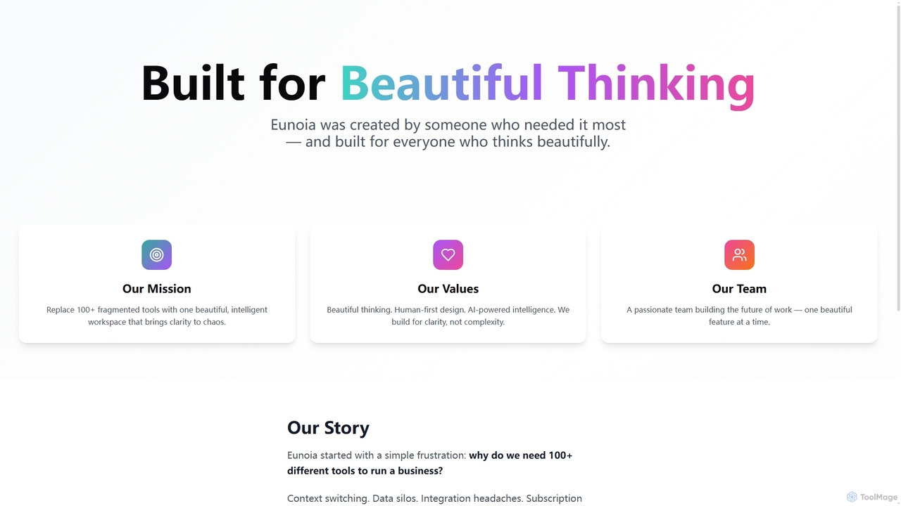 Eunoia — Your All-in-One Workspace for Eunoia