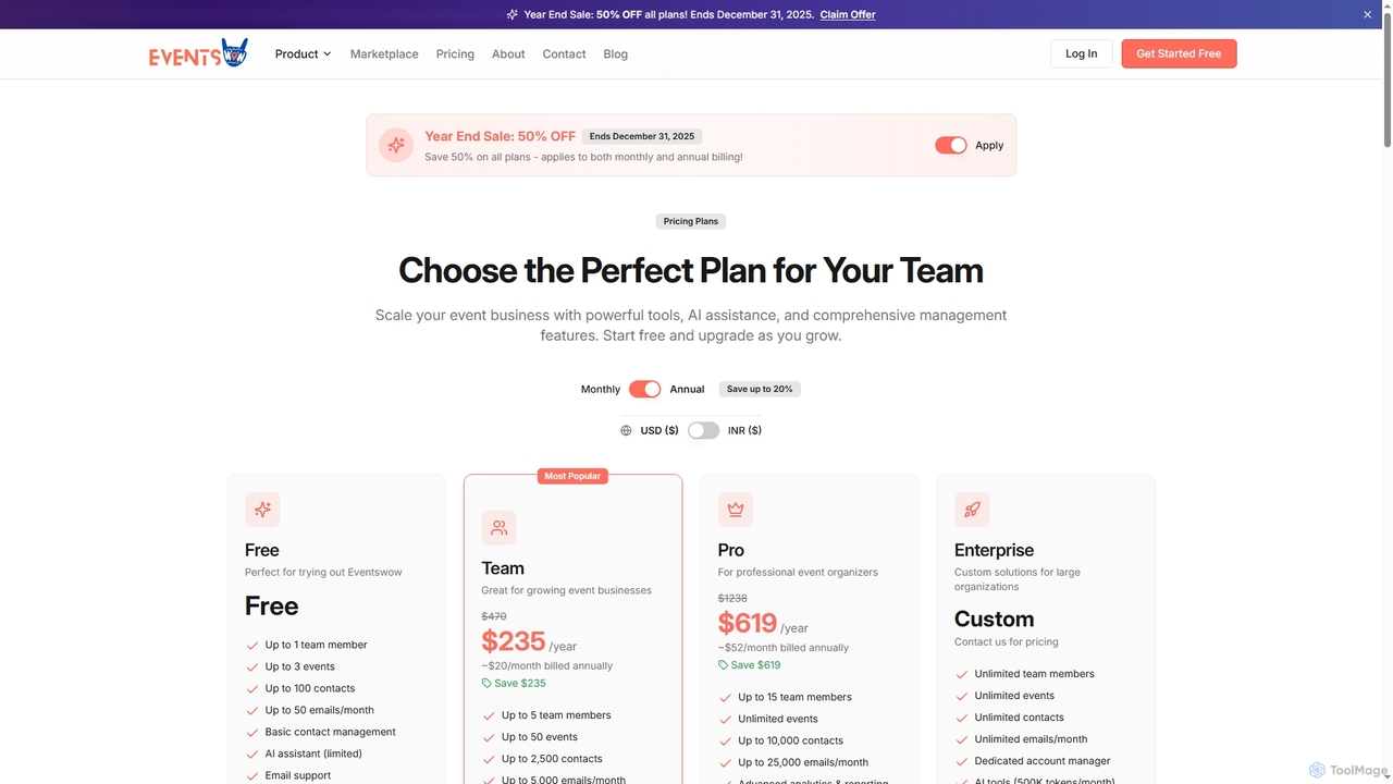 Pricing | Eventswow OS for Eventswow