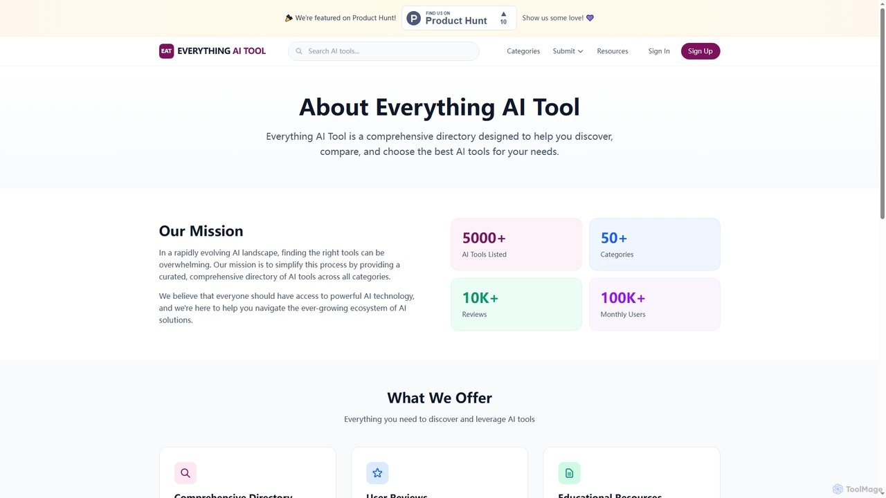 About Everything AI Tool - AI Tools Directory for Everything AI Tool