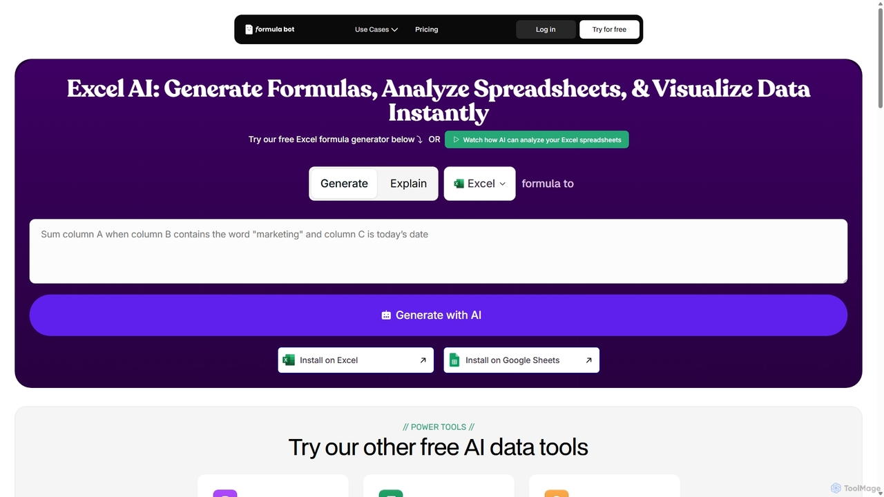 ExcelFormulaBot