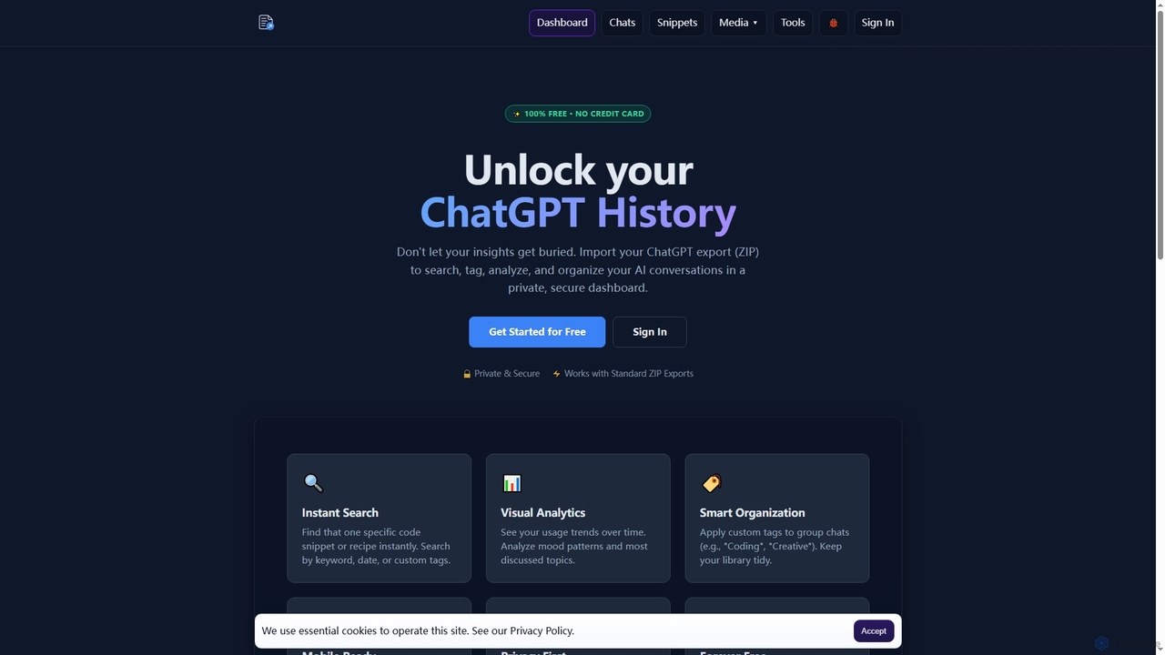 Export Reader — Read & Search ChatGPT Exports (FREE) for Export Reader