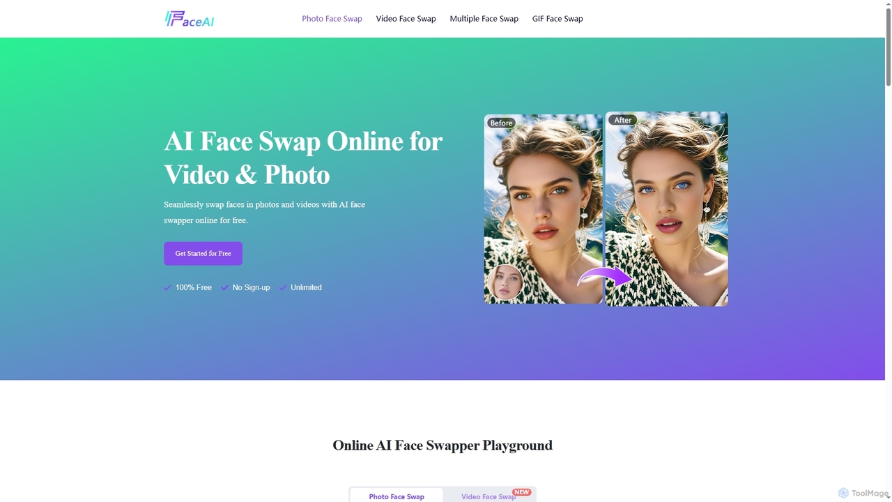 Free AI Face Swap for Video & Photo (No Sign-up, Unlimited) for Face AI