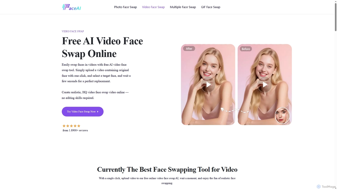 100% Free AI Face Swap for Videos Online for Face AI