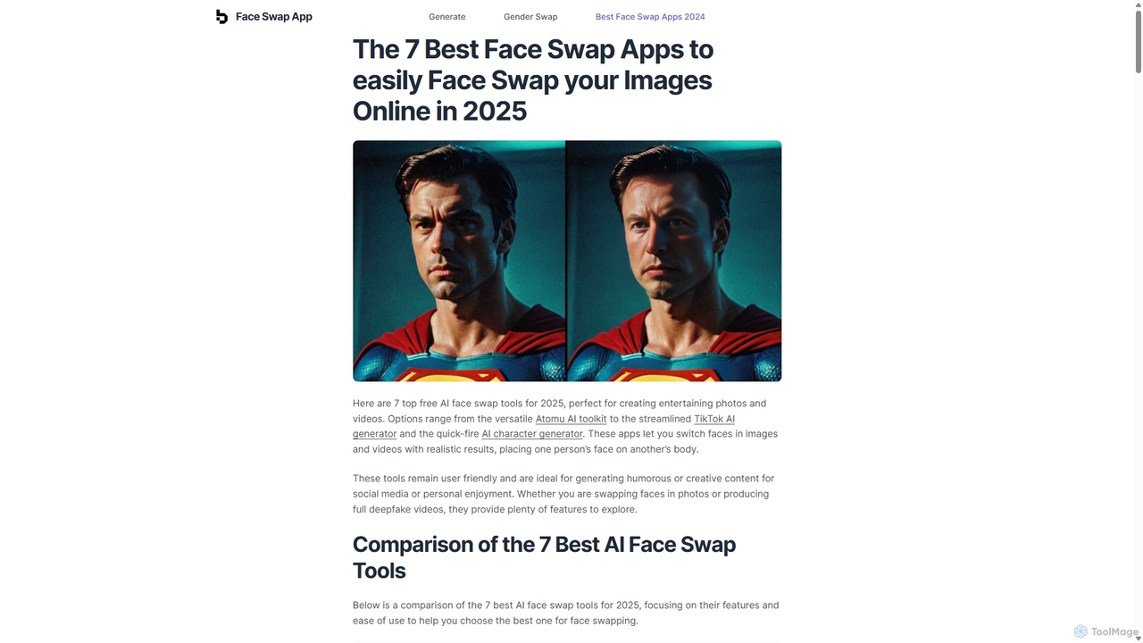 The 7 Best Face Swap Apps to easily Face Swap your Images Online in 2024 - Face Swap App for Face Swap App