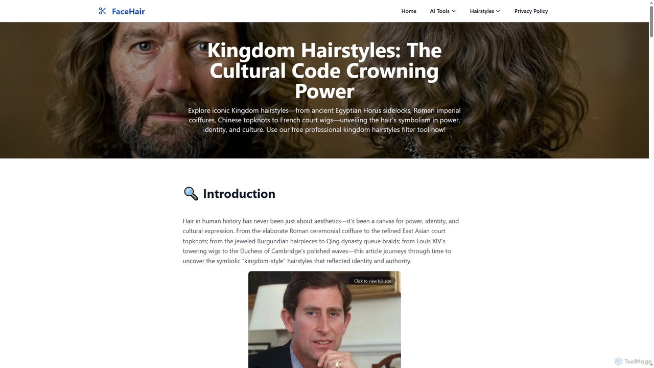 Kingdom Hairstyles: From Egypt to Royals | Power & Culture for FaceHair