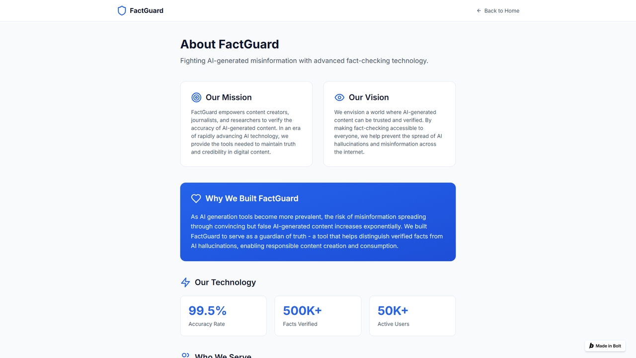 FactGuard - Professional AI Audit & Fact-Checking Tool for FactGuard
