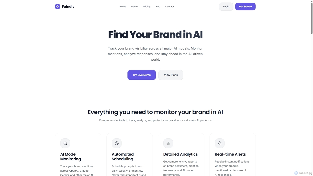 AI Visibility Tracker - Faindly for Faindly