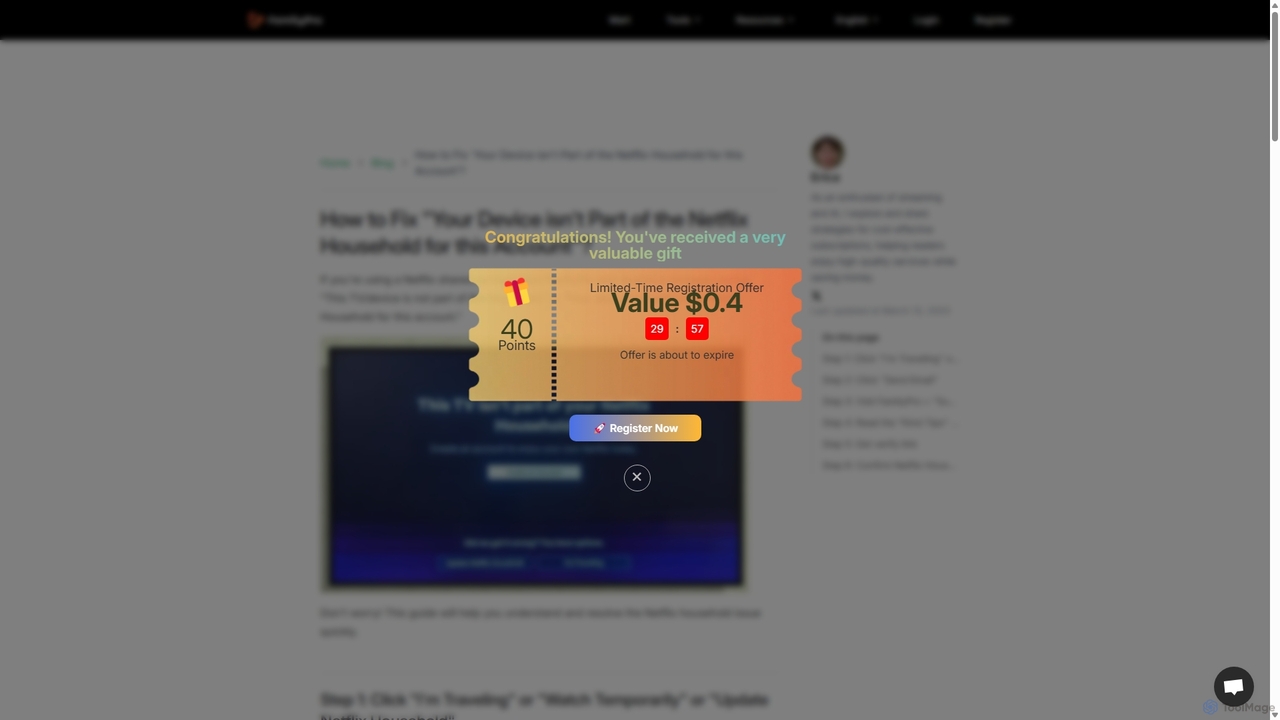 How to Fix 'Your Device isn't Part of the Netflix Household for this Account'? | Familypro for FamilyPro