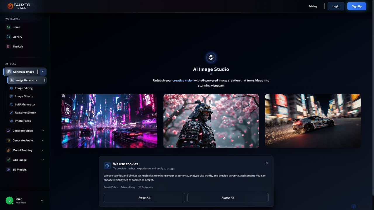 Fauxto Labs - Generate Images, Video, Audio & 3D for Fauxto Labs