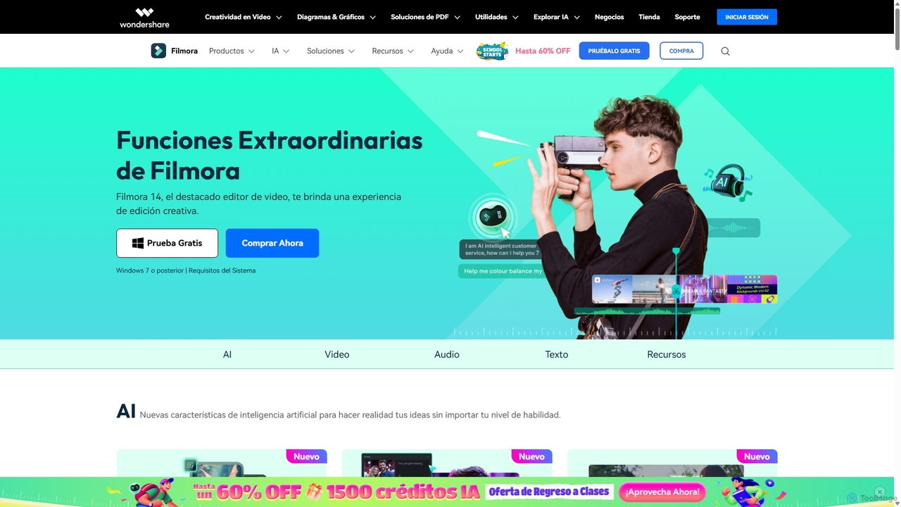 Funciones Sobresalientes de Filmora para Edición de Videos for Filmora