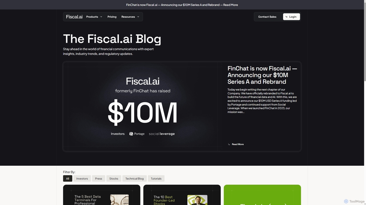 Blog - Fiscal.ai for Fiscal.ai