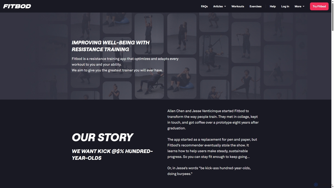 About – Fitbod for Fitbod