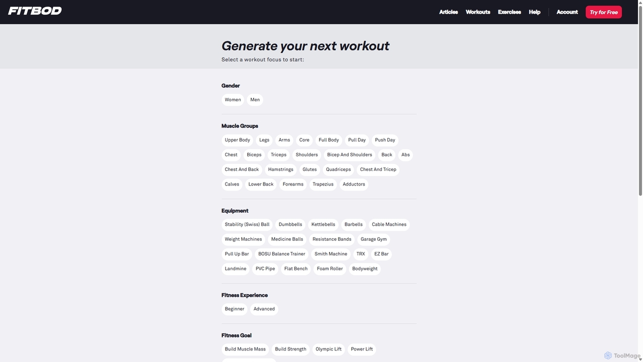 Workout Routine Generator & Planner | Fitbod for Fitbod