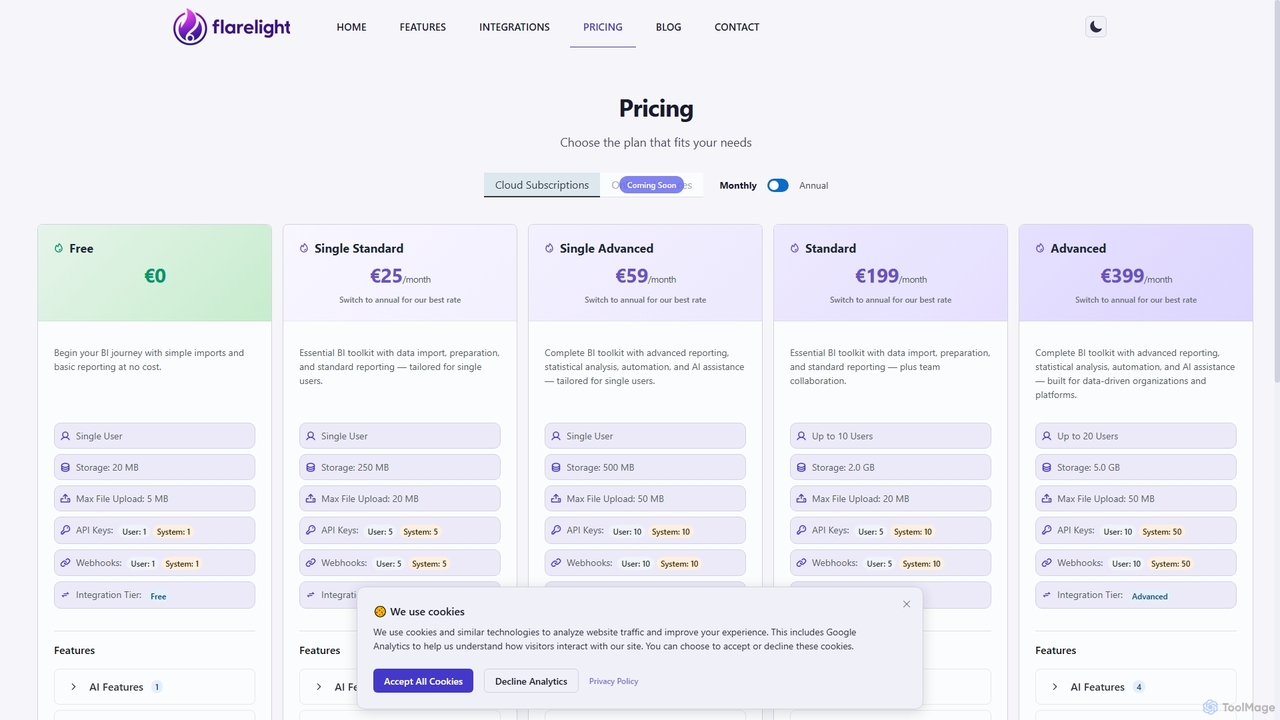 Pricing - Flarelight for Flarelight