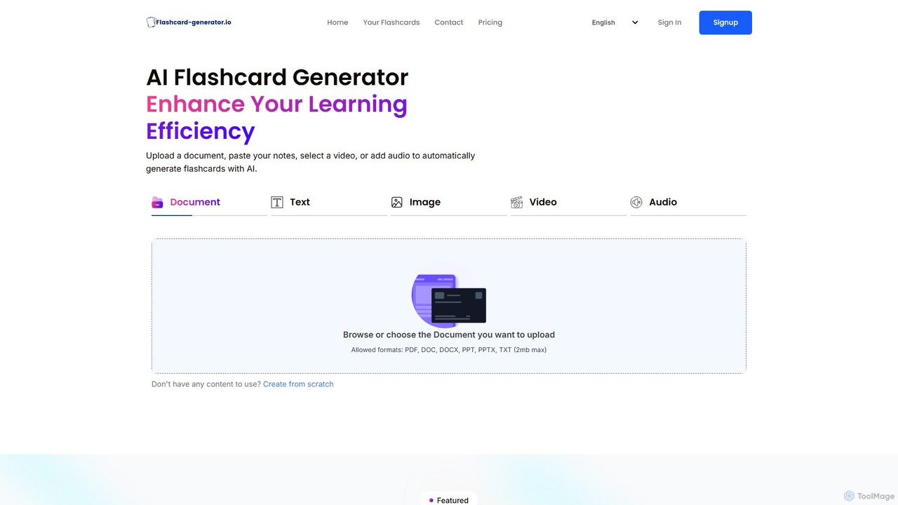 preview for flashcard_generator