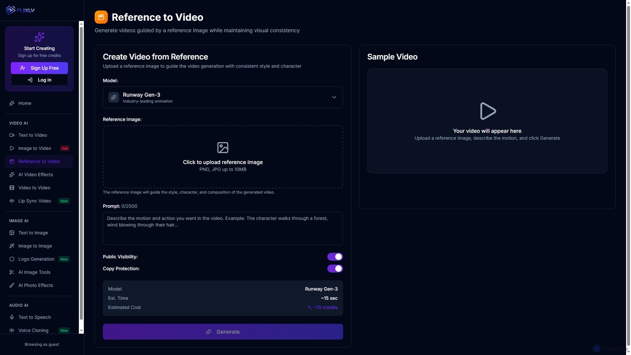 AI Reference to Video Generator | Flixly | Flixly for Flixly