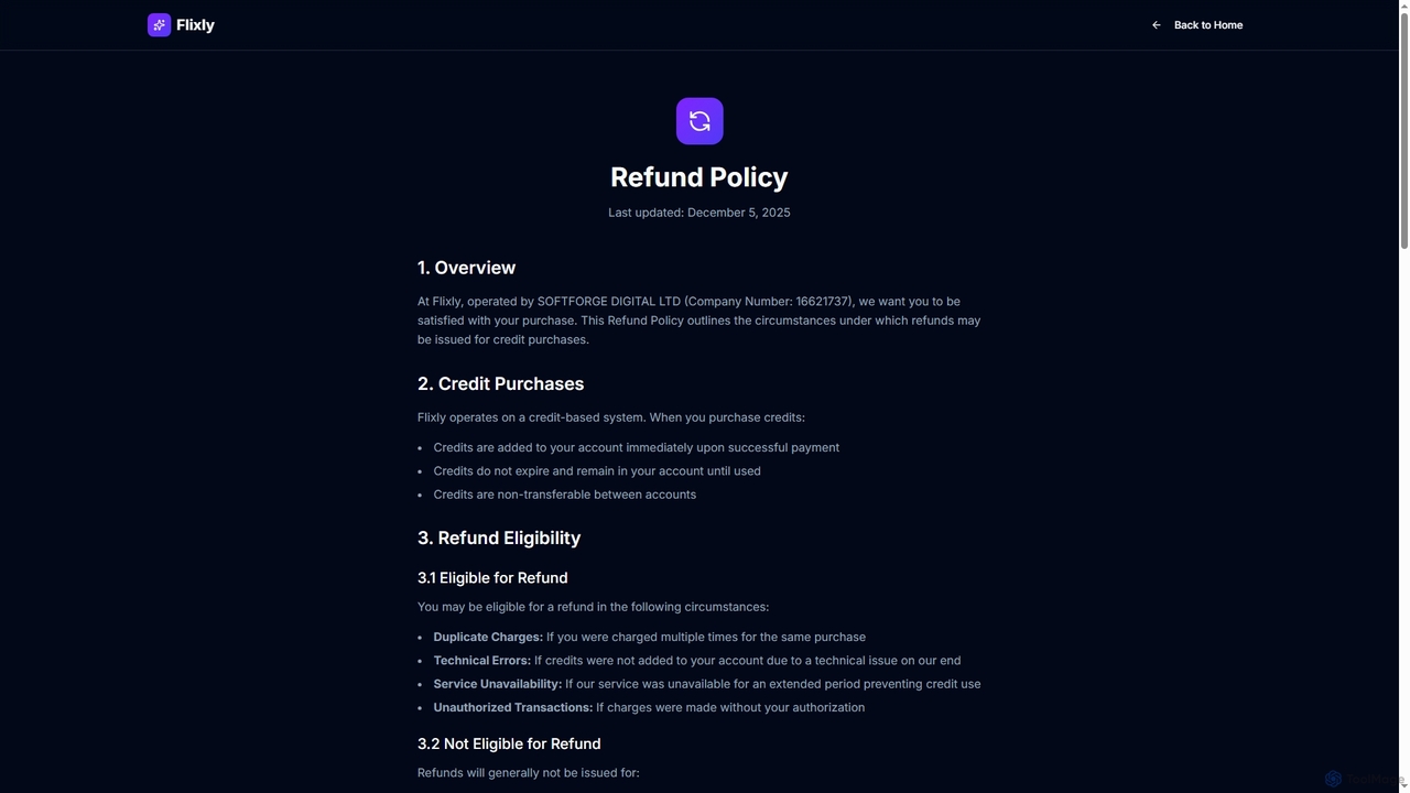 Refund Policy | Flixly | Flixly for Flixly